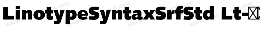 LinotypeSyntaxSrfStd Lt字体转换